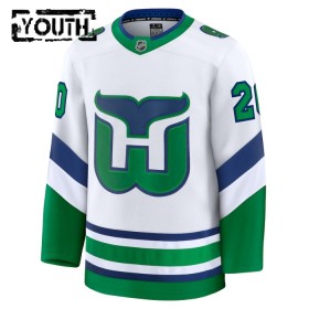 Carolina Hurricanes Hockeydrakt Fanatics Premium Sebastian Aho 2024-25 Hvit Tredje - Barn